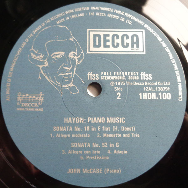 Joseph Haydn - John McCabe - The Haydn Piano Sonatas Volume 1 | Decca (1 HDN 100/2) - 4 Joseph Haydn - John McCabe - The Haydn Piano Sonatas Volume 1 | Decca (1 HDN 100/2) - 4