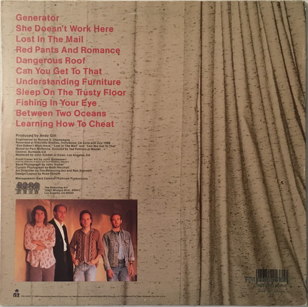 The Balancing Act - Curtains | I.R.S. Records (IRS-42237) - 2