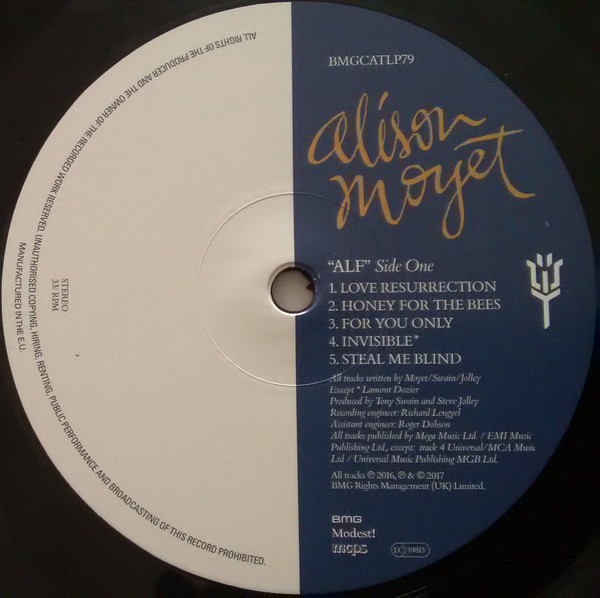 Alison Moyet - Alf | BMG (BMGCATLP79) - 3