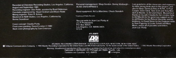 Jean-Luc Ponty - Mystical Adventures | Atlantic (ATL 50872) - 3