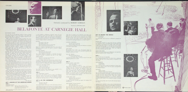 Harry Belafonte - Belafonte At Carnegie Hall - The Complete Concert (2LP) [Vinyl] | RCA Victor (LSO-6006) - 2