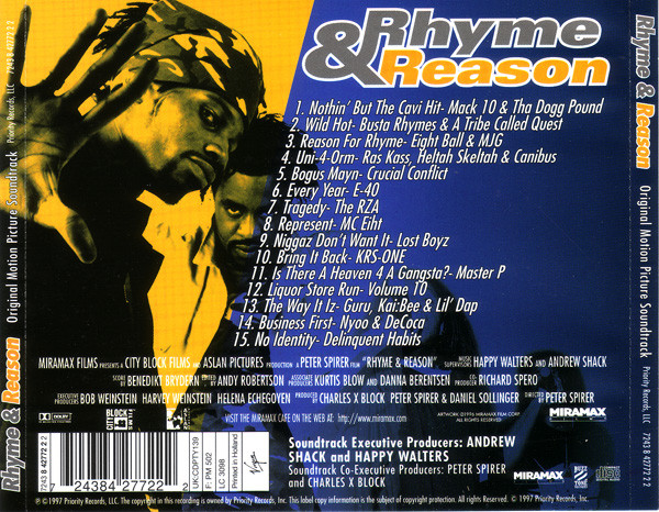 Various - Rhyme & Reason - Original Motion Picture Soundtrack | Priority Records (7243 8 42772 2 2) - 2 Various - Rhyme & Reason - Original Motion Picture Soundtrack | Priority Records (7243 8 42772 2 2) - 2