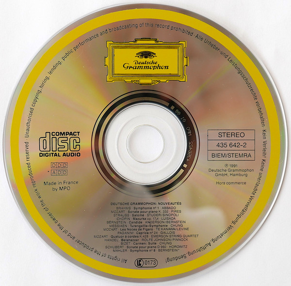 Various - Les Stars Et Les Œuvres 1991–1992 | Deutsche Grammophon (435 642-2) - 3