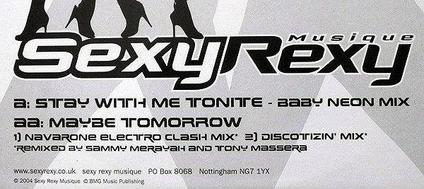 Demarco - Stay With Me Tonite | Sexy Rexy Musique (SR0001) - 3 Demarco - Stay With Me Tonite | Sexy Rexy Musique (SR0001) - 3