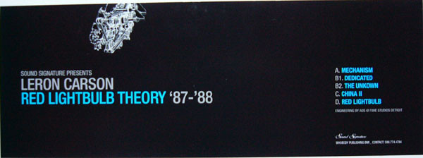 Leron Carson - Red Lightbulb Theory '87-'88 | Sound Signature (SS036) - 2