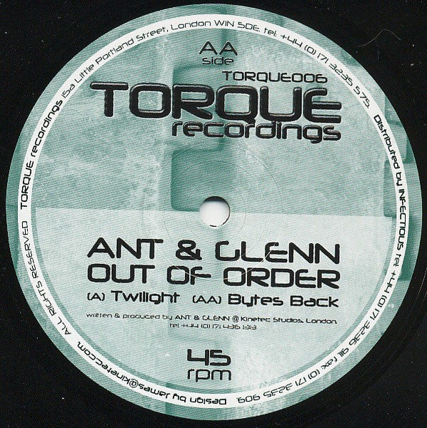 Ant & Glenn - Out Of Order | Torque (TORQUE006) - 2