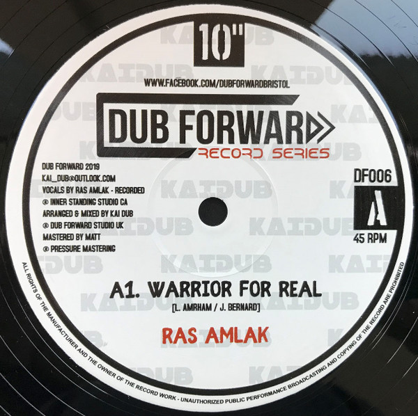 Ras Amlak / Kai Dub - Warrior For Real | Dub Forward (DF006) - main Ras Amlak / Kai Dub - Warrior For Real | Dub Forward (DF006) - main