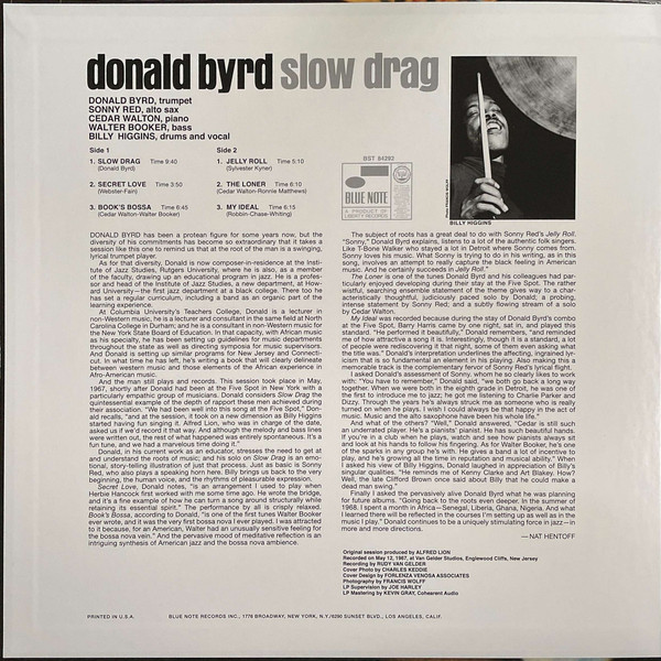 Donald Byrd - Slow Drag | Blue Note (B0034364-01) - 2