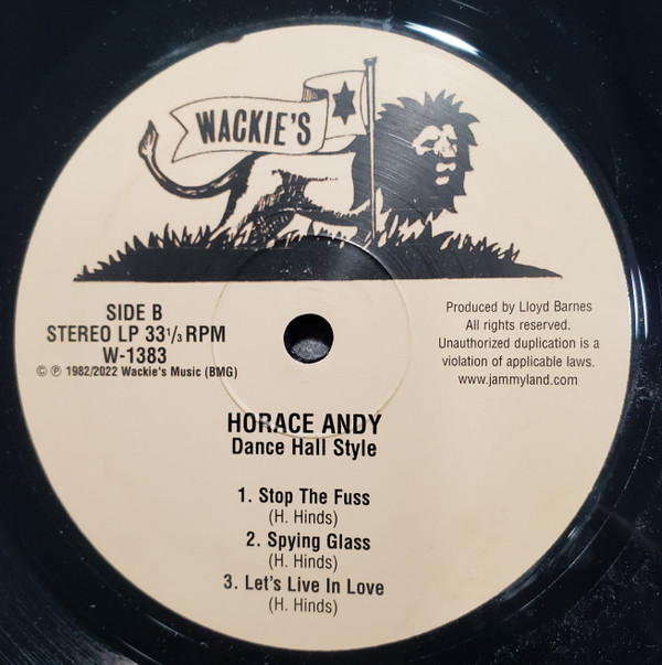 Horace Andy - Dance Hall Style | Wackie's (W-1383) - 3