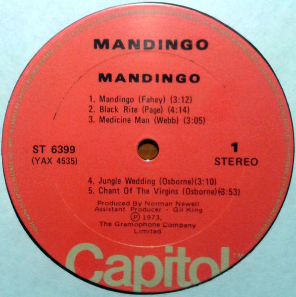 Mandingo - The Primeval Rhythm Of Life | Capitol Records (ST 6399) - 3