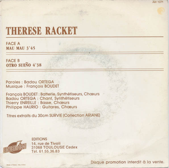 Therese Racket - Mau Mau / Otro Sueño | Scalen'Disc (ARI 1371) - 2