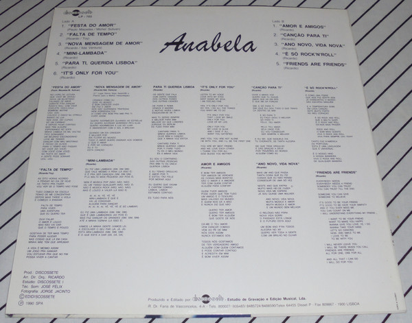 Anabela - Anabela | Discossete (LP-703)