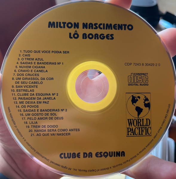 Milton Nascimento / Lo Borges - Clube Da Esquina | World Pacific Records (CDP 7243 8 30429 2 0) - 3