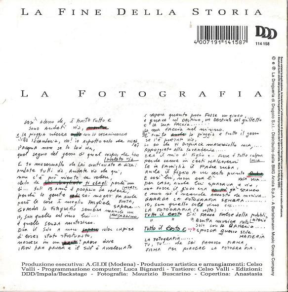 Enzo Jannacci - La Fotografia | DDD (DDD 114 158) - 2