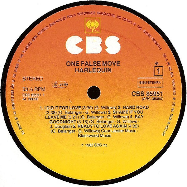 Harlequin - One False Move | CBS (CBS 85951) - 3 Harlequin - One False Move | CBS (CBS 85951) - 3