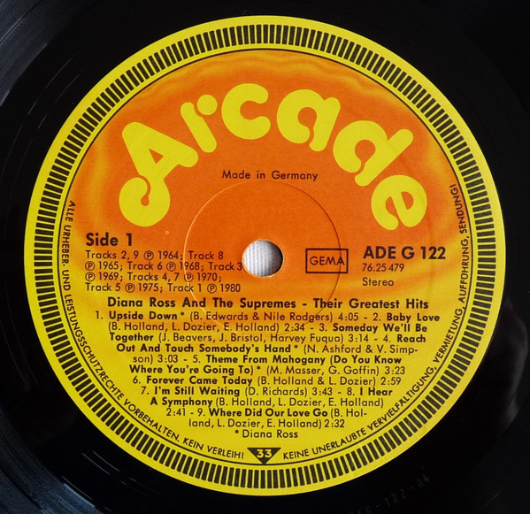 The Supremes - Their Greatest Hits | Arcade (ADE G 122) - 3