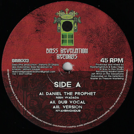 Nish Wadada - Daniel The Prophet | Bass Revelation Records (BRR003) - main