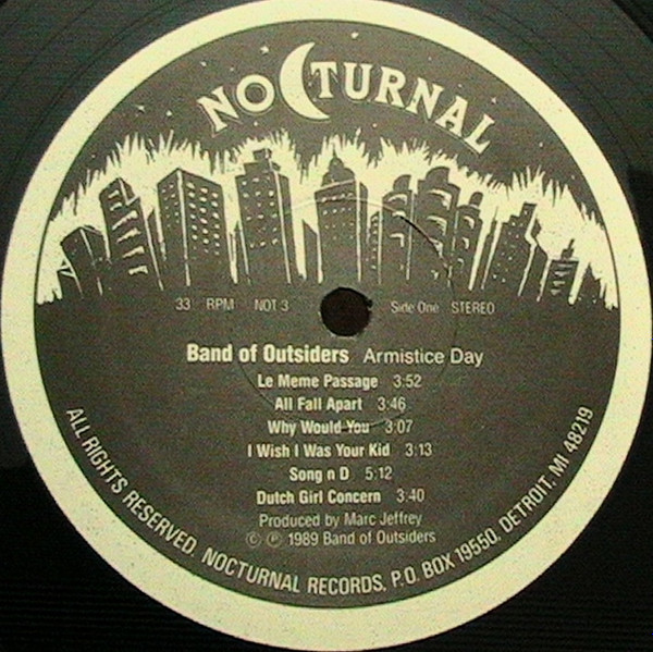 Band Of Outsiders - Armistice Day | Nocturnal Records (NOT-3) - 3 Band Of Outsiders - Armistice Day | Nocturnal Records (NOT-3) - 3