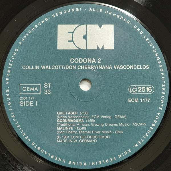 Codona - Codona 2 | ECM Records (ECM 1177) - 2 Codona - Codona 2 | ECM Records (ECM 1177) - 2