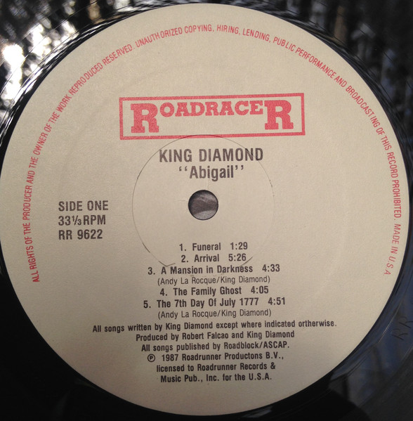 King Diamond - Abigail | Roadracer Records (RR 9622) - 3