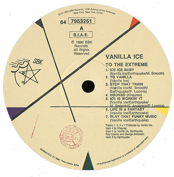 Vanilla Ice - To The Extreme | SBK Records (64 7953251) - 3 Vanilla Ice - To The Extreme | SBK Records (64 7953251) - 3