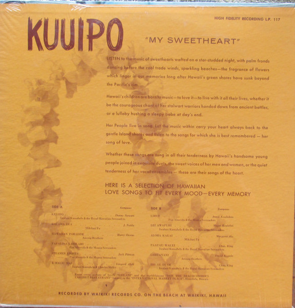 Various - Kuuipo (My Sweetheart) | Waikiki Records (317) - 2