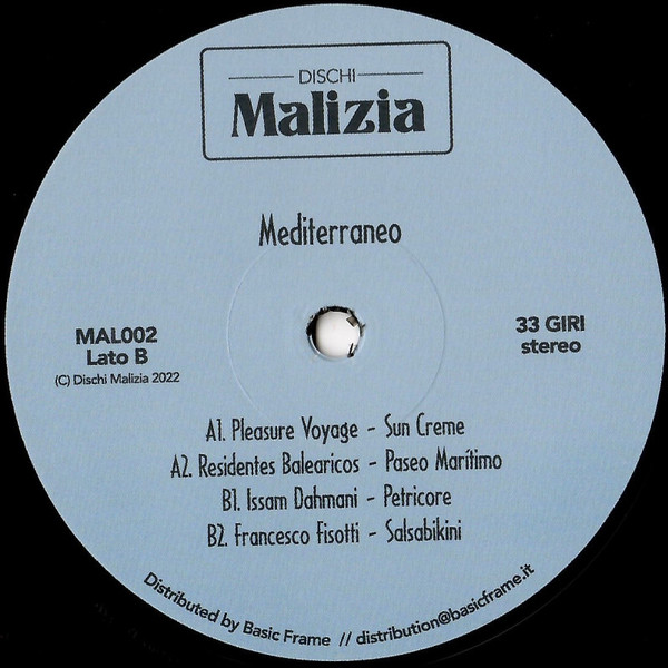 Various - Mediterraneo | Dischi Malizia (MAL002) - 2