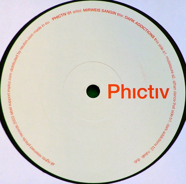Mirweis Sangin - Dark Addictions | Phictiv Records (PHICTIV 01) - main Mirweis Sangin - Dark Addictions | Phictiv Records (PHICTIV 01) - main