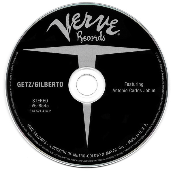 Stan Getz And João Gilberto Featuring Antonio Carlos Jobim - Getz / Gilberto [CD] | Verve Records (V6-8545) - 4