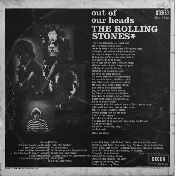 The Rolling Stones - Out Of Our Heads | Decca (SKL 4733) - 2 The Rolling Stones - Out Of Our Heads | Decca (SKL 4733) - 2