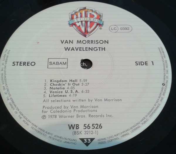 Van Morrison - Wavelength | Warner Bros. Records (WB 56 526) - 3 Van Morrison - Wavelength | Warner Bros. Records (WB 56 526) - 3