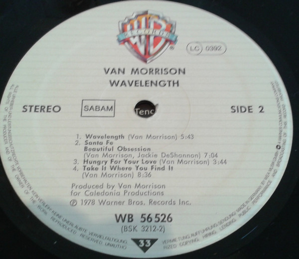Van Morrison - Wavelength | Warner Bros. Records (WB 56 526) - 4 Van Morrison - Wavelength | Warner Bros. Records (WB 56 526) - 4