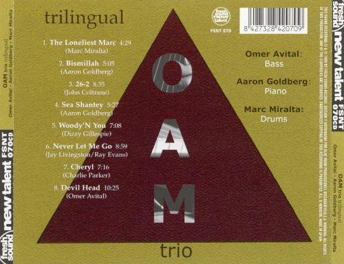 Oam Trio - Trilingual | Fresh Sound New Talent (FSNT 070) - 2