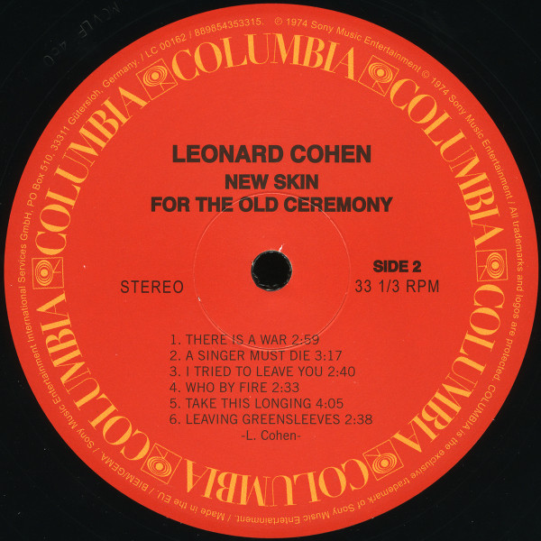 Leonard Cohen - New Skin For The Old Ceremony | Columbia (88985435331) - 4
