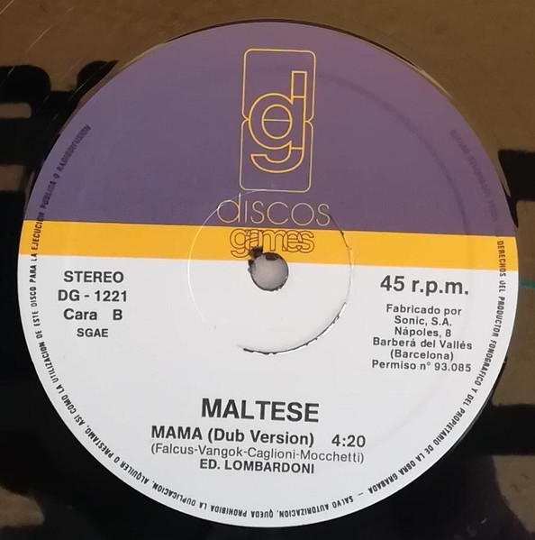 Riky Maltese - Mama | Discos Games (DG-1221) - 4