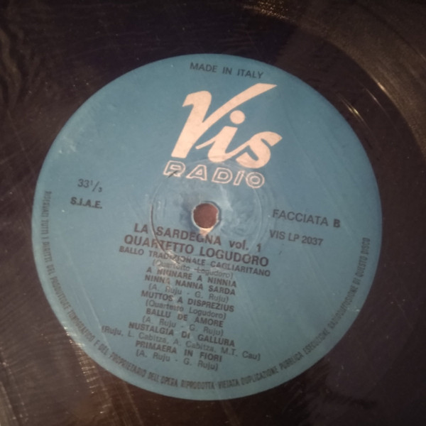Quartetto Logudoro - La Sardegna Vol. 1 | Vis Radio (VIS LP 2037) - 3