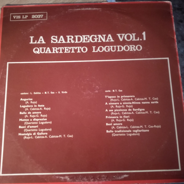 Quartetto Logudoro - La Sardegna Vol. 1 | Vis Radio (VIS LP 2037) - 2