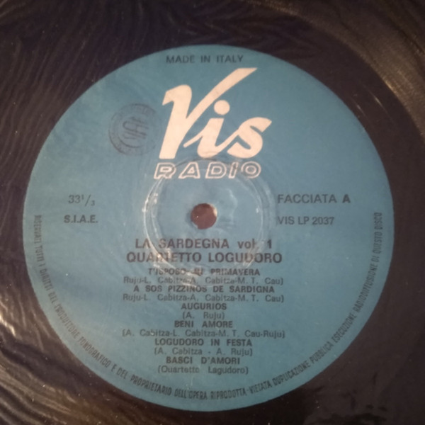 Quartetto Logudoro - La Sardegna Vol. 1 | Vis Radio (VIS LP 2037) - 4