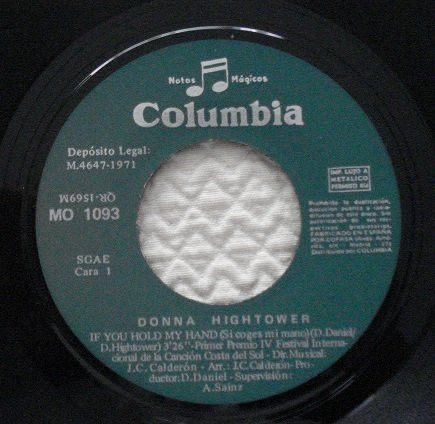 Donna Hightower - If You Hold My Hand | Columbia (MO 1093) - 3