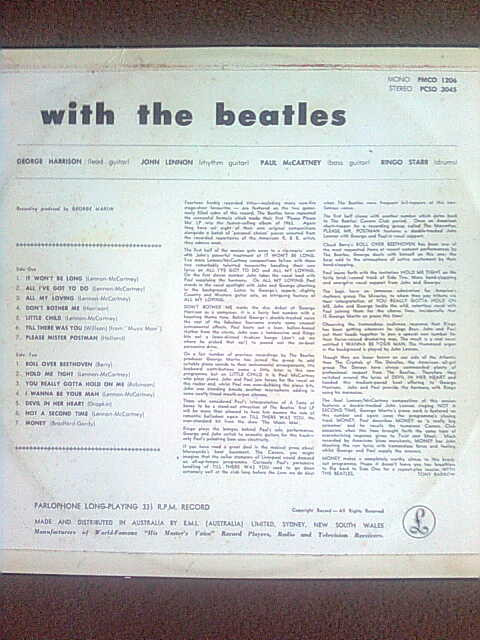 The Beatles - With The Beatles | Parlophone (PMCO 1206) - 2