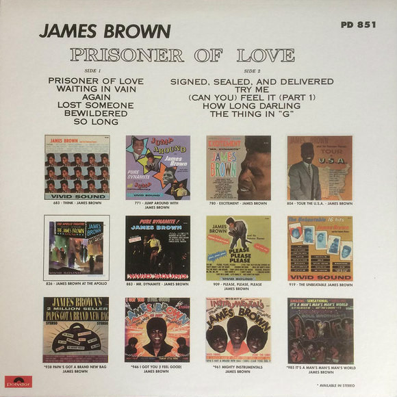 James Brown - Prisoner Of Love | Polydor (PD 851) - 2 James Brown - Prisoner Of Love | Polydor (PD 851) - 2
