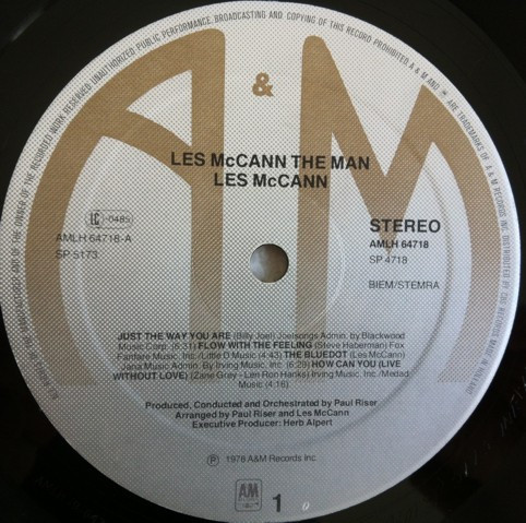 Les McCann - The Man | A&M Records (AMLH 64718) - 4 Les McCann - The Man | A&M Records (AMLH 64718) - 4