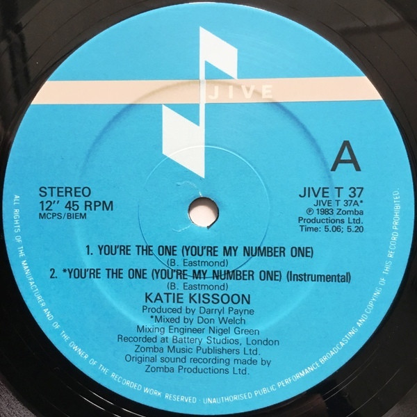 Katie Kissoon - You're The One (You're My Number One) | Jive (JIVE T 37) - 3