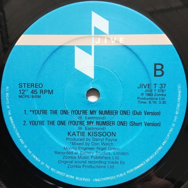 Katie Kissoon - You're The One (You're My Number One) | Jive (JIVE T 37) - 4