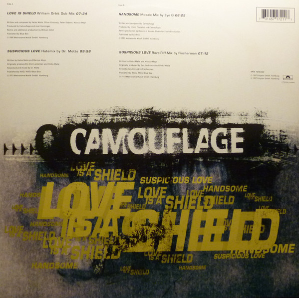 Camouflage - Love Is A Shield / Handsome / Suspicious Love | Polydor (571721-1) - 2