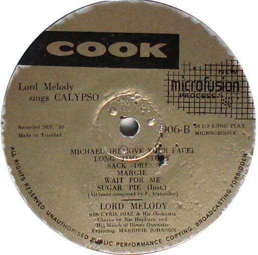 Lord Melody - Sings Calypso | Cook (906) - 4 Lord Melody - Sings Calypso | Cook (906) - 4