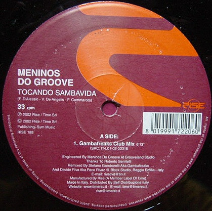 Meninos Do Groove - Tocando Sambavida | Rise (RISE 188) - 2