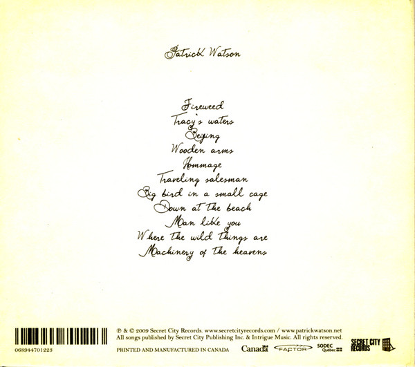Patrick Watson - Wooden Arms | Secret City Records (SCR012CD) - 2