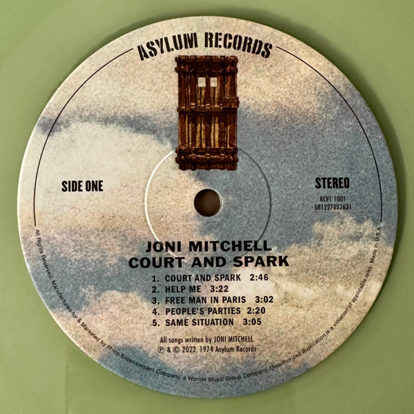 Joni Mitchell - Court And Spark | Asylum Records (RCV1 1001) - 4