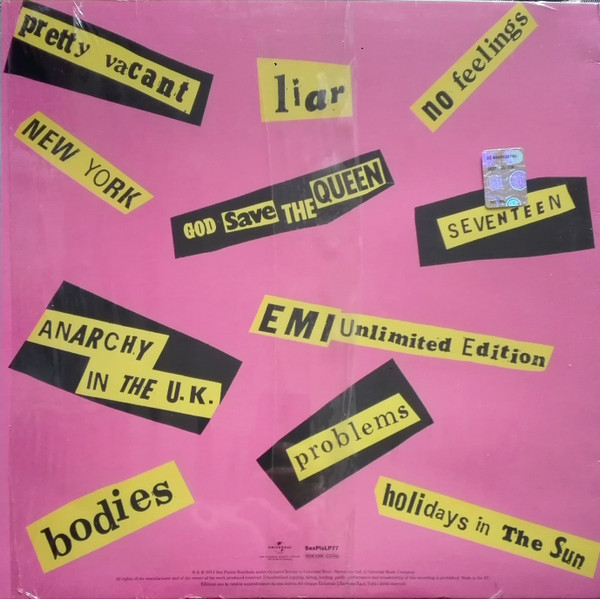 Sex Pistols - Never Mind The Bollocks, Here's The Sex Pistols | Universal Music Group International (SexPisLP77) - 2